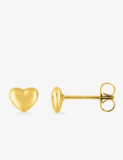 Boucles d'oreilles cœur acier doré SO OR