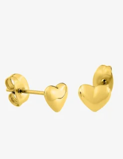 Boucles d'oreilles cœur acier doré SO OR