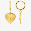 Boucles d’oreilles cœur acier doré SO OR