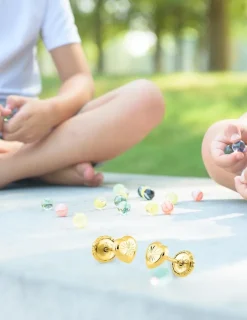 Boucles d'oreilles cœur or jaune 375‰ SO OR