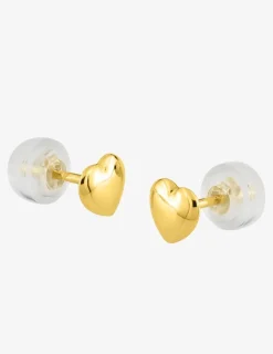 Boucles d'oreilles cœurs or jaune 375‰ SO OR