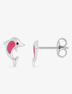 Boucles d'oreilles dauphins argent 925 ‰ SO OR