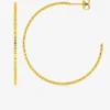 Boucles d'oreilles demi créole acier jaune fantaisie SO OR