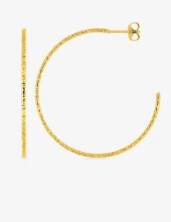 Boucles d'oreilles demi créole acier jaune fantaisie SO OR