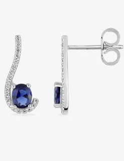 Boucles d'oreilles demi-gouttes en argent 925‰ rhodié SO OR