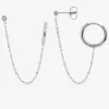 Boucles d'oreilles ear cuff acier et cristal blanc SO OR