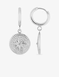Boucles d’oreilles en acier et cristal blanc SO OR