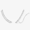 Boucles d'oreilles en argent 925 ‰ rhodié, oxydes de zirconium SO OR