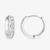 Boucles d'oreilles en or 375‰ et oxydes de zirconium SO OR