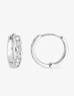 Boucles d'oreilles en or 375‰ et oxydes de zirconium SO OR