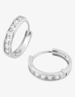 Boucles d'oreilles en or 375‰ et oxydes de zirconium SO OR