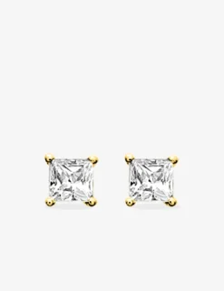 Boucles d'oreilles en plaqué or et oxyde de zirconium SO OR
