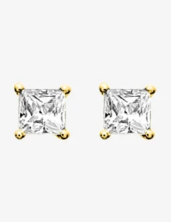 Boucles d'oreilles en plaqué or et oxyde de zirconium SO OR