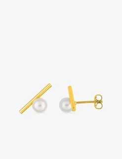 Boucles d'oreilles en plaqué or et perle de culture d'eau douce SO OR