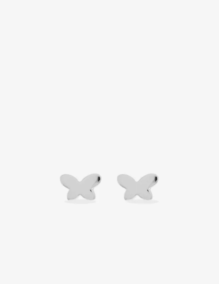 Boucles d'oreilles enfant motif papillon argent 925%o SO OR