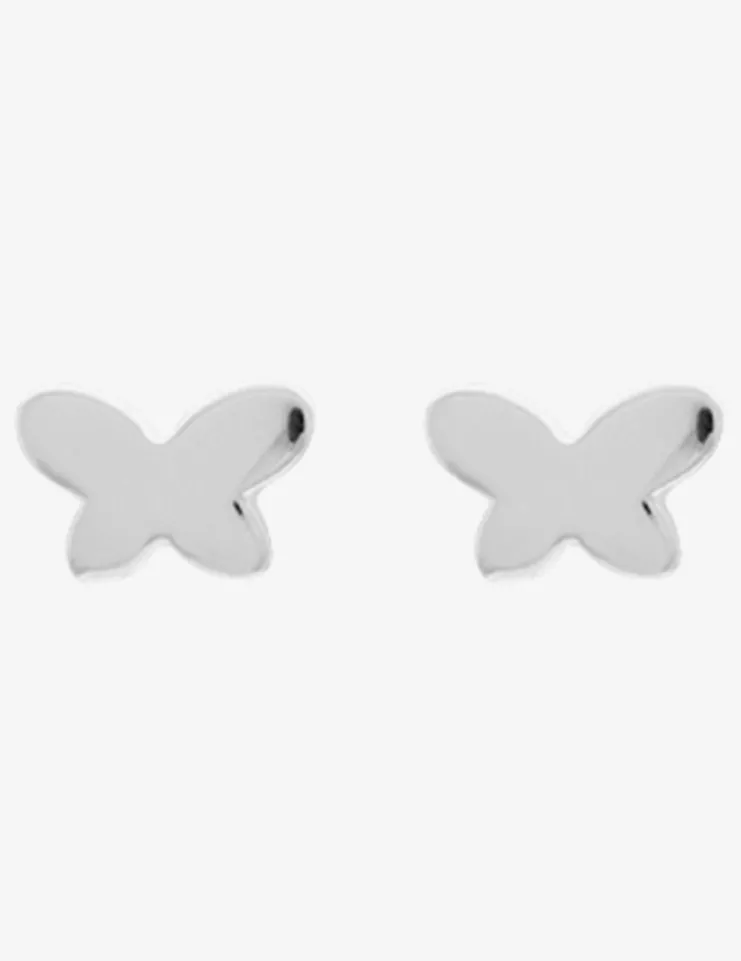 Boucles d'oreilles enfant motif papillon argent 925%o SO OR