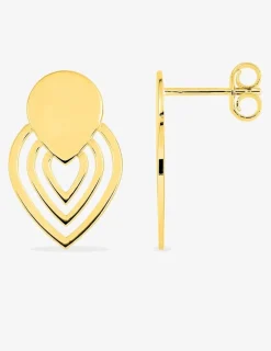 Boucles d'oreilles fantaisie en or 375‰ SO OR