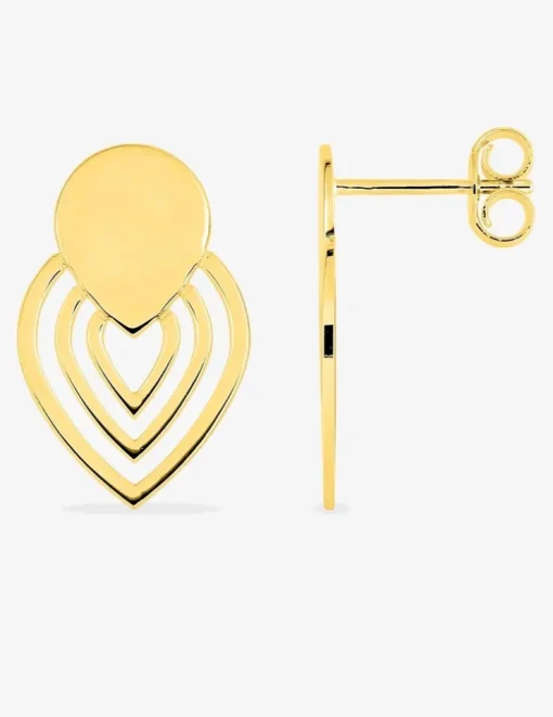 Boucles d'oreilles fantaisie en or 375‰ SO OR