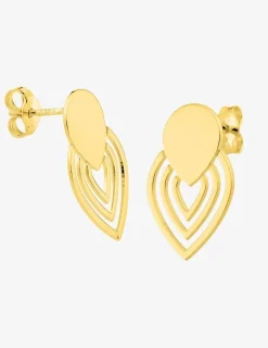 Boucles d'oreilles fantaisie en or 375‰ SO OR