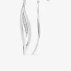 Boucles d'oreilles fantaisie pendantes en argent 925 ‰ rhodié et oxydes de zirconium SO OR