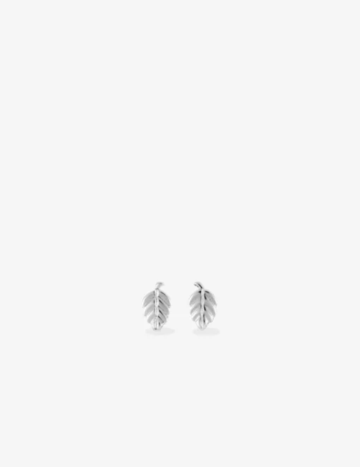 Boucles d'oreilles feuilles argent 925‰ SO OR