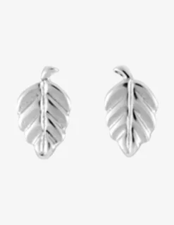 Boucles d'oreilles feuilles argent 925‰ SO OR