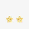 Boucles d'oreilles fleur or jaune 375‰ SO OR