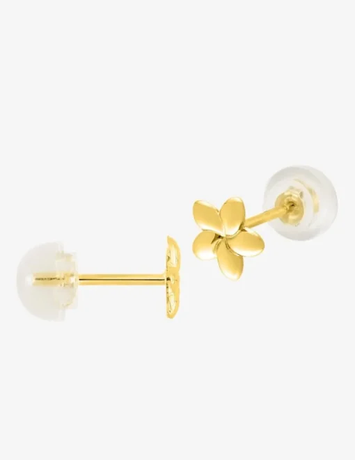 Boucles d'oreilles fleur or jaune 375‰ SO OR