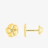 Boucles d'oreilles fleur or jaune 750 ‰ SO OR