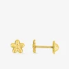 Boucles d'oreilles fleur or jaune 375‰ SO OR