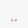 Boucles d'oreilles fleurs argent 925 ‰ laque rouge et blanc SO OR