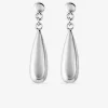 Boucles d'oreilles goutte argent 925‰ rhodié SO OR