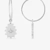 Boucles d'oreilles goutte pendantes en argent 925‰ rhodié SO OR
