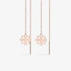 Boucles d'oreilles Harmonie Or rose 375‰ et laque ivoire SO OR