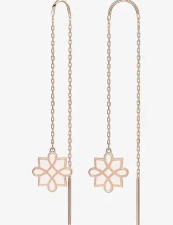 Boucles d'oreilles Harmonie Or rose 375‰ et laque ivoire SO OR