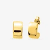 Boucles d'oreilles électroformées demi-créoles or jaune 750 ‰ SO OR