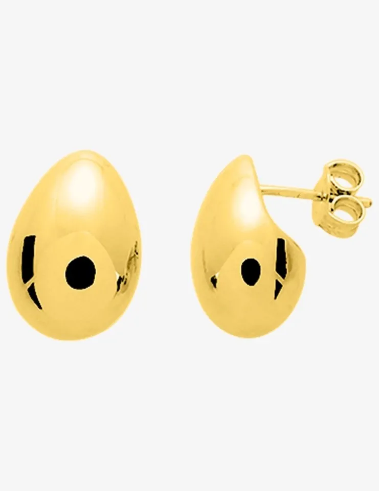 Boucles d'oreilles électroformées plaqué or SO OR