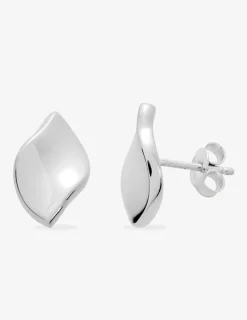 Boucles d'oreilles losanges électroformées or blanc 750‰ SO OR