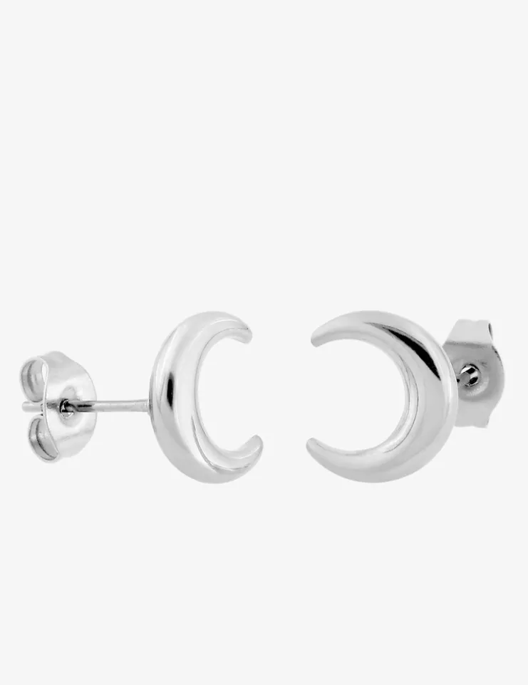 Boucles d'oreilles lune acier SO OR