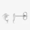 Boucles d'oreilles motif dauphin argent 925%o SO OR