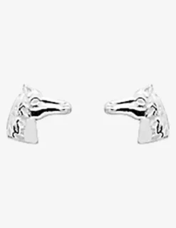 Boucles d'oreilles motif tête de cheval argent 925%o SO OR
