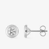 Boucles d'oreilles or blanc 375‰ et oxyde de zirconium SO OR