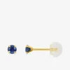 Boucles d'oreilles or jaune 375‰ et saphir SO OR