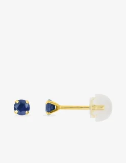 Boucles d'oreilles or jaune 375‰ et saphir SO OR