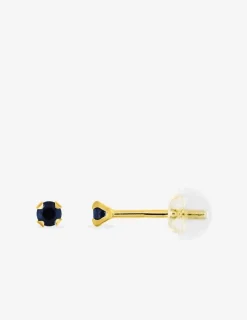 Boucles d'oreilles or jaune 375‰ et saphir SO OR