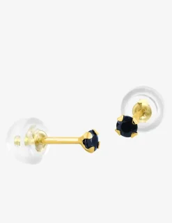 Boucles d'oreilles or jaune 375‰ et saphir SO OR