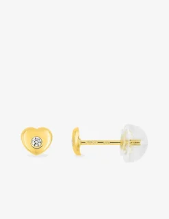 Boucles d'oreilles or jaune 375‰ et oxyde de zirconium SO OR