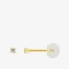 Boucles d'oreilles or jaune 375‰ et oxyde de zirconium SO OR