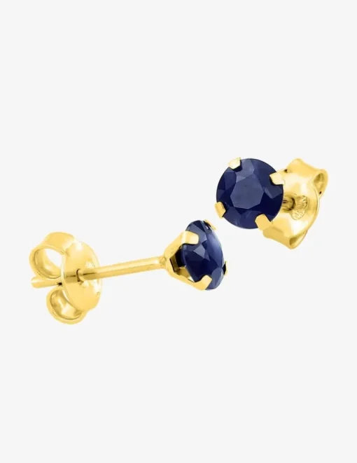 Boucles d'oreilles or jaune 375‰ et saphir SO OR