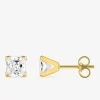 Boucles d'oreilles or jaune 375‰ et oxyde de zirconium SO OR